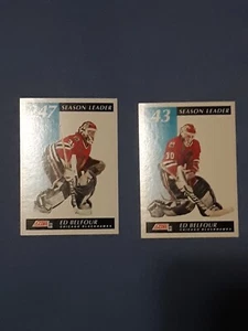 1991-92 Score American Season Leader & Pro Set French Ed Belfour (3 Karten) NM-MT - Bild 1 von 5