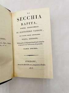 Der entführte Eimer, heroisches Gedicht von Alessandro TASSONI, mit einigen Auswahlen.. - Bild 1 von 6