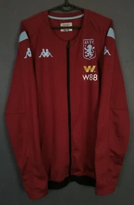 MENS KAPPA FC ASTON VILLA 2019/2020 JACKET TRAINING SOCCER FOOTBALL SIZE 2XL XXL - Picture 1 of 9