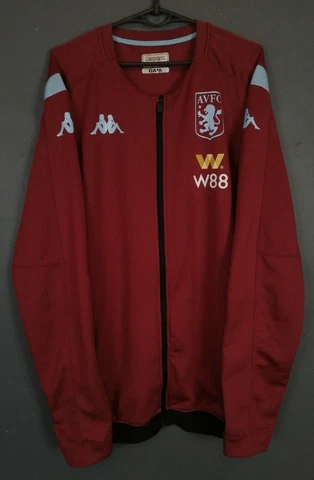 MENS KAPPA FC ASTON VILLA 2019/2020 JACKET TRAINING SOCCER FOOTBALL SIZE 2XL XXL Cover