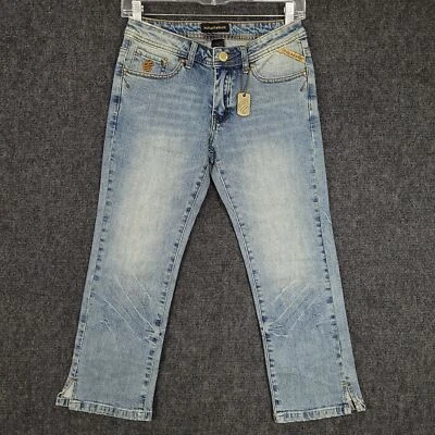 Pantalones de mezclilla Rocawear Jeans Niñas 1 Bootcut Azul Envejecido Mediano Strech 26x22 Foto 1 de 4