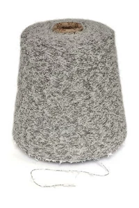 25€/Kg 🌟 Fransengarn Baumwolle • SOFT GREY • NM 7,5 • Fransen Kone Ruffle 9Q6 - Bild 1 von 1