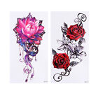  6 Sheets Holiday Body Stickers Rose Decorations Patches Face Decals