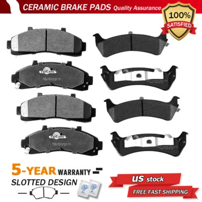 Front & Rear Ceramic Brake Pad for 1995-2001 Ford Explorer 1998-2002 Ford Ranger - Image 1 of 4