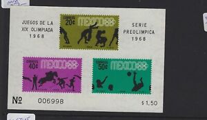 Mexico 1968 Olympics S/S SC C992a MNH (4gnu)