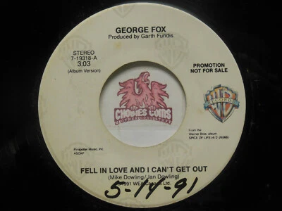 GEORGE FOX: Fell In Love & I Can't Get Out / Same, 45 RPM VG (KD)  Foto 1 de 2