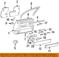 Cadillac GM OEM 14-15 CTS Front Door-Cover Right 13594379 Cadillac GM OEM 14-15 CTS Front Door-Cover Right 13594379