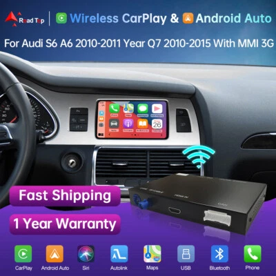 For Audi A6 S6 2010-2011 Q7 2010-2015 Wireless Carplay Android Auto Retrofit Kit - Image 1 of 4