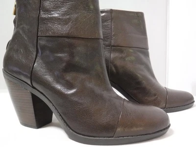 GA3 Mujer BANDOLINO Joined to Me Marrón Puntera Tacón Grueso Cremallera Botines 9.5 Foto 1 de 4