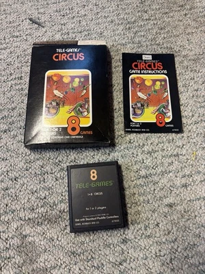 CIRCUS 1980 Sears Tele-Games—Atari 2600 Complete w/ Box, Manual & Cartridge CIB - Image 1 of 4