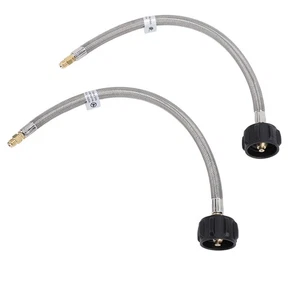 15-inch High Pressure Resistant RV Pigtail Hose with 1/4NPT Connector - Picture 1 of 14