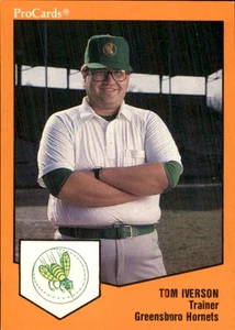 Tom Iversen 1989 ProCards Minor League T/S #430 RC Greensboro Hornets ** - Picture 1 of 2