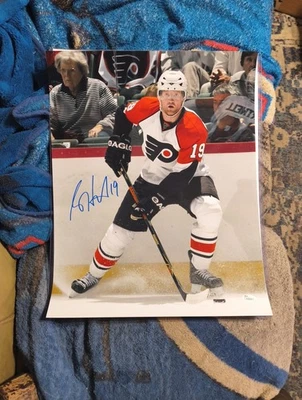 Foto firmada por Scott Hartnell Philadelphia Flyers 16x20 certificado de autenticidad JSA Foto 1 de 4