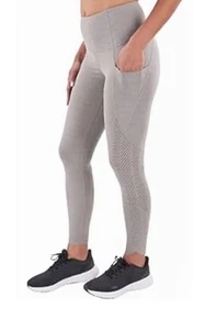Leggings perforados Members Mark Everyday con bolsillos grises talla pequeña - Imagen 1 de 7