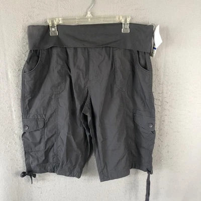 Calvin Klein Performance Shorts Womens XL Charcoal Cargo Quick Dry Maternity New - Image 1 of 4