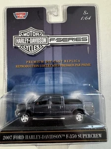 Motormax 1:64 2007 Ford F-350 Super Duty Supercrew Harley Davidson Series 1 - Picture 1 of 7