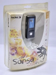 SanDisk Sansa c250 Black 2 GB MP3 Player Digital Media Player NEW NOS - Picture 1 of 10