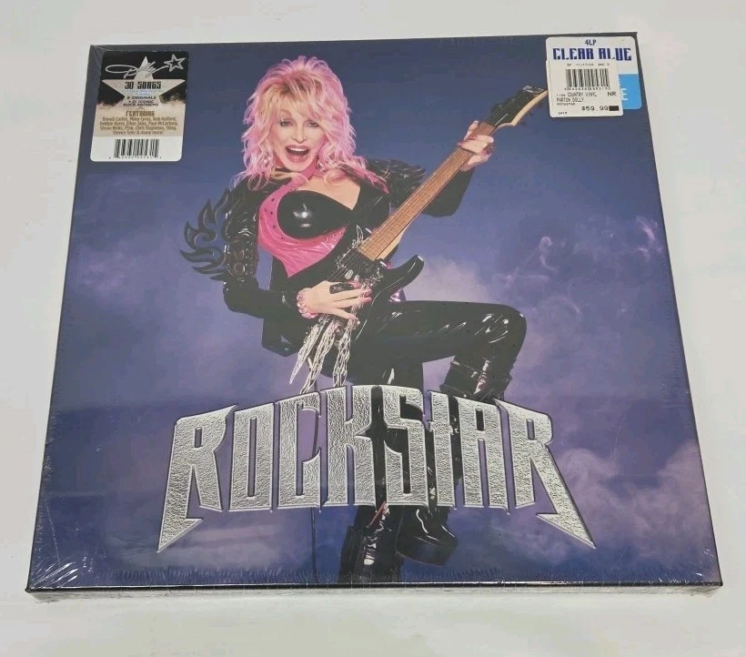 Dolly Parton Rockstar B&N Exclusive 4 LP Limited Edition Blue Vinyl Box Set NEW - Image 1 of 2