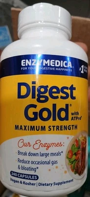 Enzymedica Digest Gold Max Strength con ATPro - 240 cápsulas, caducidad 3/27 Foto 1 de 2