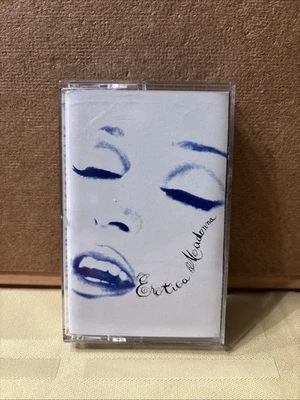 MADONNA 'Erotica' Music Cassette Tape Maverick Recording Sire 1992 Pop Music Foto 1 de 4