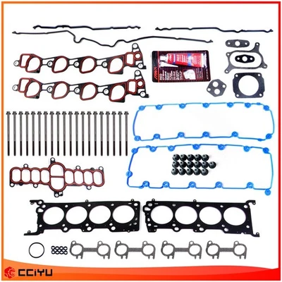 ✅Juego de pernos de junta de cabeza SOHC para Ford Expedition F-150 F-250 1997-1998 5,4 L V8 Foto 1 de 4