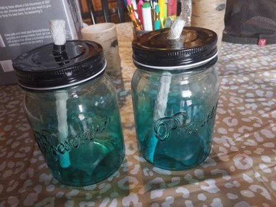 Tarro de albañil lámpara Tiki Foto 1 de 4