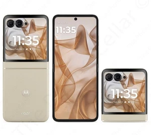 Motorola Razr 2024 XT2453 256GB Unlocked 7 Folding Flip OLED 64MP 5G Beach Sand - Photo 1 sur 8
