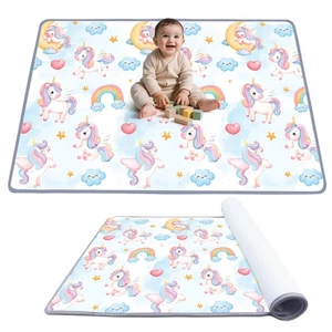 Tappetino da gioco per bambini 78" x 47" con motivi adorabili e colori vivaci - Foto 1 di 10