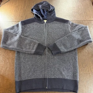 Scott James Navy Hoodie Zipup Sweater Sz M - Picture 1 of 6