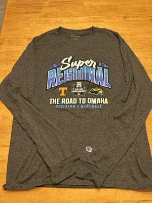 NCAA DI Super Regional College World Series Baseball Long Sleeve L Black - Image 1 of 4