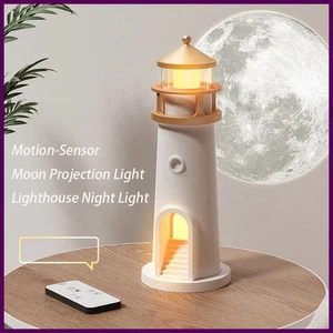 Lámpara de Luna Proyección Faro Lámparas Luz Nocturna Control Remoto Bluetooth Música - Imagen 1 de 28