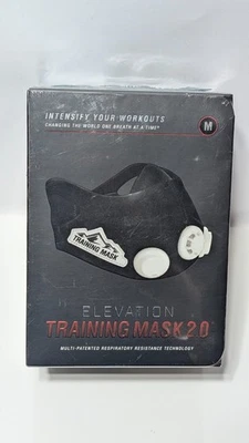 Training Mask 2.0 Elevation Workout Mask Black Medium New Sealed Respiratory - Image 1 of 3