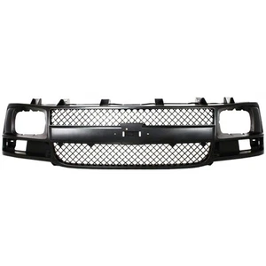 Grille Assembly For 2003-2017 Chevrolet Express 2500 3500 Black Plastic - Picture 1 of 8