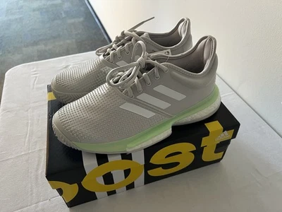 NEW Adidas SoleCourt Glow Green Women, size 7 (also sizes 10 & 10.5 available) - Image 1 of 4