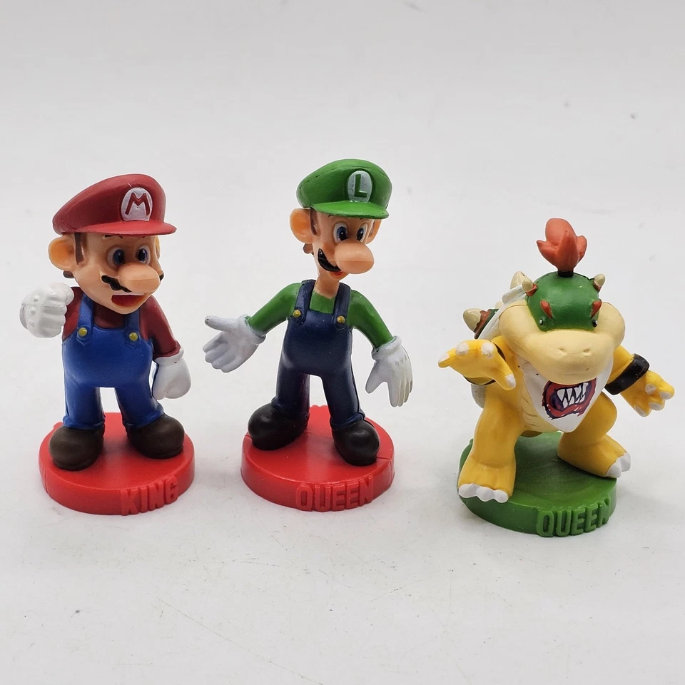 Super Mario King Luigi Queen Bowser Jr Queen Piece Chess Game Replacement - Image 1 of 4