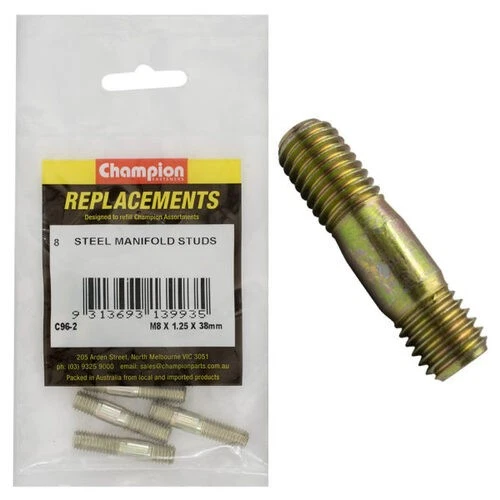 Champion C96-2 Manifold Stud M8 x 38 x 1.25mm - 8/Pack - image 1 of 1