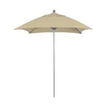 California Umbrella Market Umbrella 6' Commercial Square Fiberglass Ribs Beige