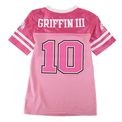 Robert Griffin iii NFL Washington Redskins Fashion Pink Jersey Youth Girls Cover