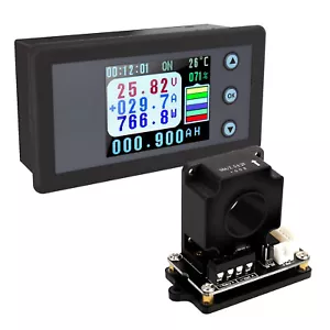 Battery Charge Status Monitor Multi Tester Color Display 100A Meter Hall Sensor - Picture 1 of 8