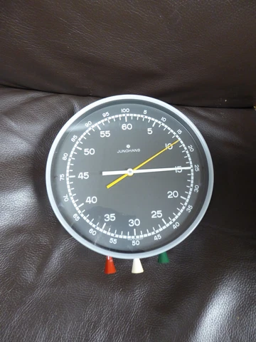 VINTAGE JUNGHANS WALL CHRONOMETER TIMER LABORATORY MADE IN GERMANY 1950s Cover