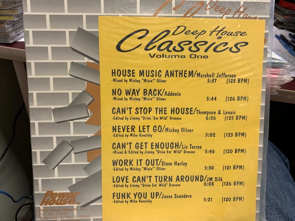 POWERHOUSE DEEP HOUSE CLASSICS 1 LP MARSHALL JEFFERSON JM SILK STEVE HURLEY - Image 1 of 1