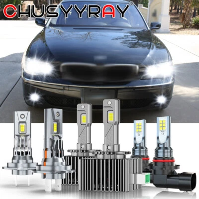 Combo de 6 faros LED HID bombillas antiniebla altas/bajas para BMW 750i 750Li 760Li 2006 2007 2008 Foto 1 de 4