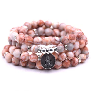 2Pcs Natural Stone Buddha Bead Bracelet Gem Jewelry Pray for Blessings - Picture 1 of 29