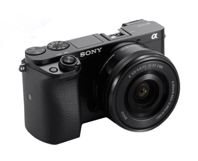 Sony Alpha 6000 24,3 MP Spiegellose Systemkamera - Schwarz (Kit mit 16-50mm Objektiv)