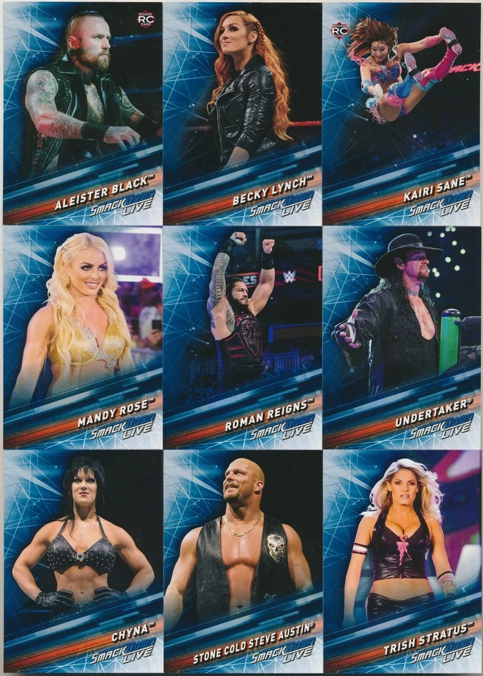 2019 Topps WWE Smackdown Live Base Wrestling cards Pick From List - Image 1 of 1