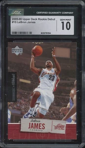 2005 Upper Deck Rookie Debut #15 Lebron James Gem Mint CGC 10 - Picture 1 of 2