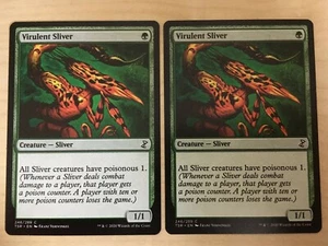 MTG Magic 2x Virulent Sliver (Time Spiral Remastered) M/NM Eng - Bild 1 von 1