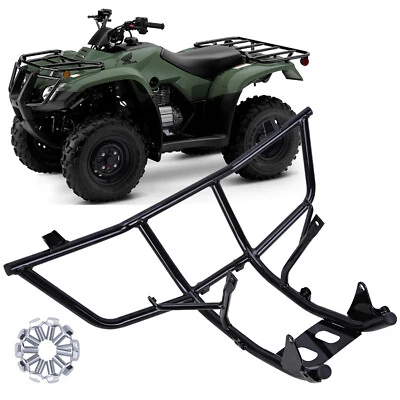 Black Front Bumper with Kits For ATV Honda Recon 250 TRX250 TE & TM 2007-2024 - Image 1 of 4