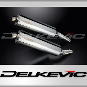 Aprilia RSV1000R Factory 2003-10 Slip On 18" Oval Stainless Exhaust Muffler Kit - Foto 1 di 5