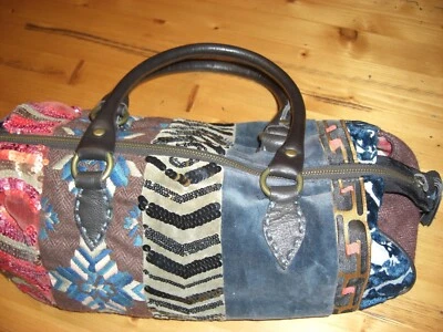 modische Handtasche Damen   Leder/Samt - Bild 1 von 4